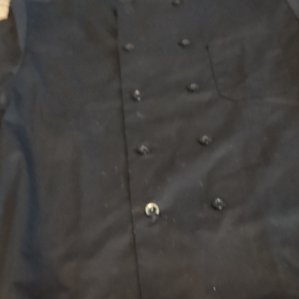 Dickies Black Double-Breasted Chef Coat View 5